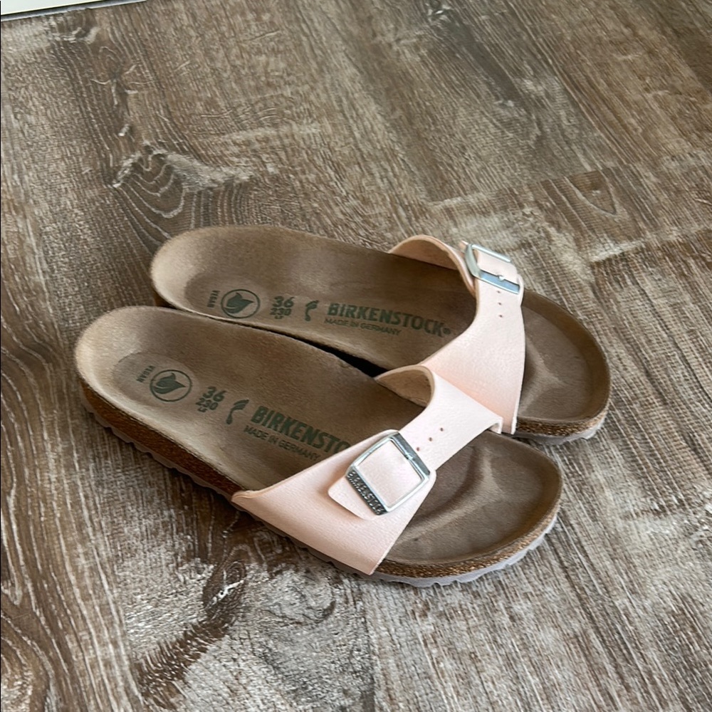 Birkenstock Light Pink Vegan Madrid Sandals